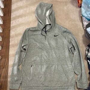 Nike Men's Heather Gray Pullover Hoodie